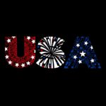 LA-Pop-Art-Women_27s-Premium-Blend-Word-Art-T-Shirt-USA-Fireworks